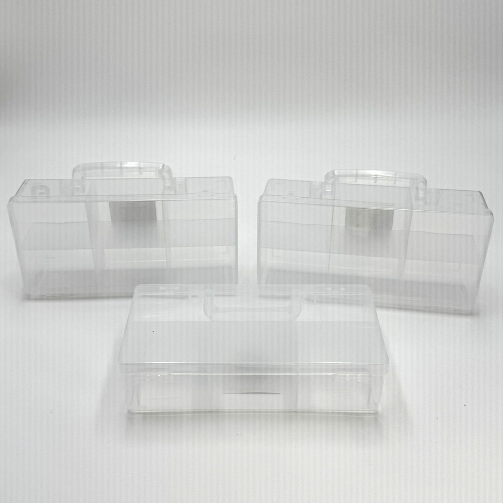 Horizon Group USA Snackle Box 6 Compartment Clear Plastic Lunch Container 3 Pack